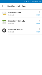 اسکرین شات 2 برنامه BlackBerry Hub+ Services