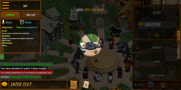 اسکرین شات 3 بازی Town of Salem - The Coven