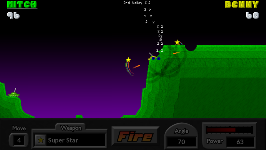 اسکرین شات 4 بازی Pocket Tanks