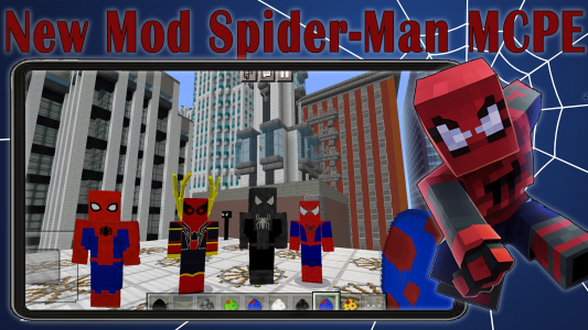 اسکرین شات 3 برنامه Spider MAN MOD for Minecraft