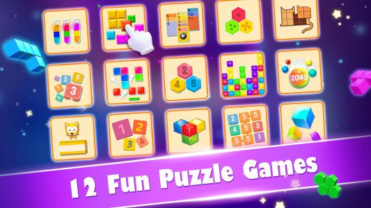 اسکرین شات 1 بازی Block Gems: Block Puzzle Games