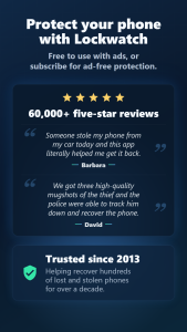 اسکرین شات 5 برنامه Lockwatch — Thief Catcher