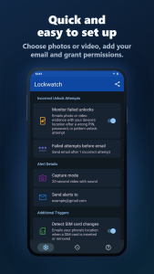 اسکرین شات 4 برنامه Lockwatch — Thief Catcher