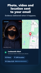 اسکرین شات 2 برنامه Lockwatch — Thief Catcher