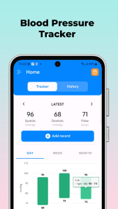 اسکرین شات 1 برنامه Smart BP, Blood Pressure App