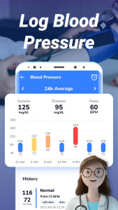 اسکرین شات 6 برنامه Blood Pressure & Sugar:Track