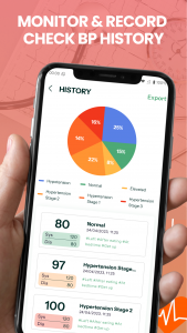 اسکرین شات 4 برنامه Blood Pressure Tracker: Bp Log