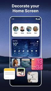 اسکرین شات 1 برنامه Widgets OS 18 - Color Widgets