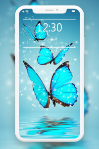 اسکرین شات 2 برنامه Blue Wallpaper