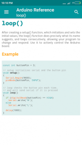 اسکرین شات 2 برنامه Arduino Language Reference
