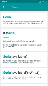 اسکرین شات 4 برنامه Arduino Language Reference