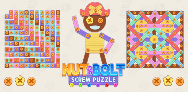 اسکرین شات 1 بازی Screw It Out: Wood Puzzle