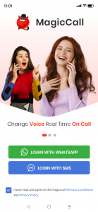 اسکرین شات 2 برنامه MagicCall – Voice Changer App