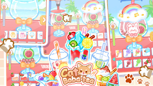 اسکرین شات 3 بازی Cat Boba Tea: Food ASMR Master