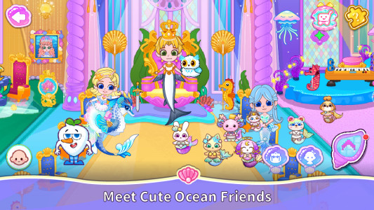 اسکرین شات 6 بازی BoBo Mermaid World: Dress Up
