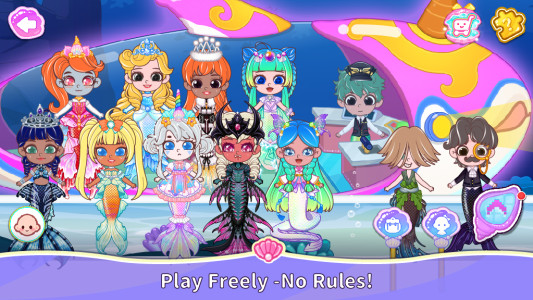 اسکرین شات 8 بازی BoBo Mermaid World: Dress Up