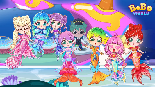 اسکرین شات 3 بازی BoBo Mermaid World: Dress Up