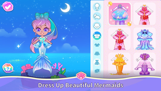 اسکرین شات 1 بازی BoBo Mermaid World: Dress Up