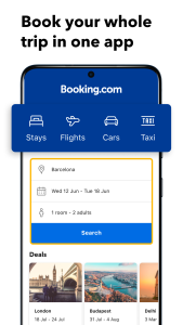 اسکرین شات 1 برنامه Booking.com: Hotels and more