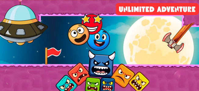 اسکرین شات 1 بازی Red Hero 4 - red bounce ball 5