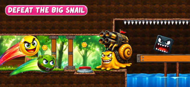 اسکرین شات 2 بازی Red Hero 4: Bounce Ball Bosses