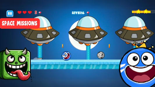 اسکرین شات 2 بازی Ball V - Red Bounce Ball 5