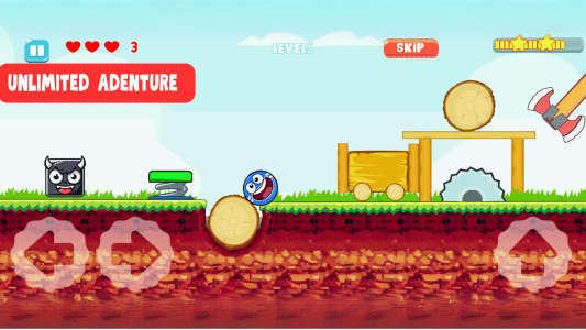 اسکرین شات 1 بازی Ball V - Red Bounce Ball 5