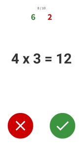 اسکرین شات 2 بازی Times Tables for Kids - Maths
