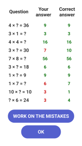 اسکرین شات 3 بازی Times Tables - Multiplication