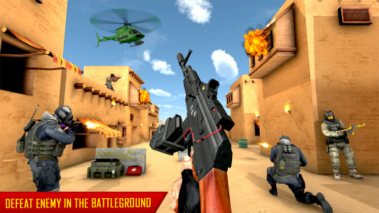 اسکرین شات 2 برنامه Real Fps Shooter Games Gun Ops