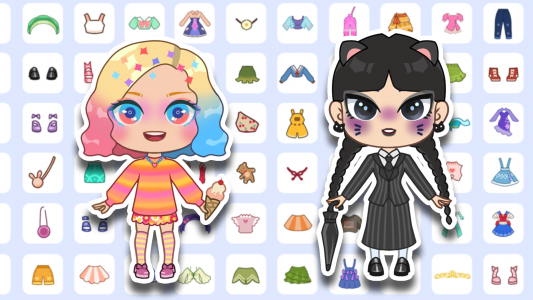 اسکرین شات 2 بازی Chibi Doll: Dress Up Games