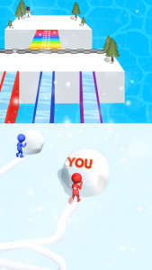 اسکرین شات 6 بازی Snow Race: Snow Ball.IO