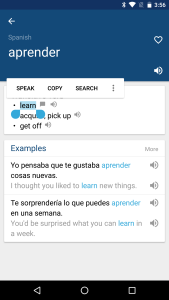 اسکرین شات 1 برنامه Spanish English Dictionary