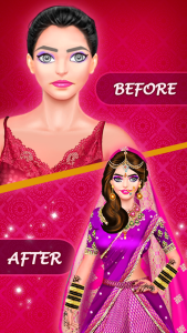 اسکرین شات 1 بازی Indian Wedding: DressUp Makeup