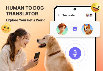 اسکرین شات 1 برنامه Human to Dog Translator