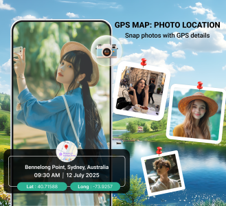 اسکرین شات 1 برنامه GPS Camera & Map Viewer