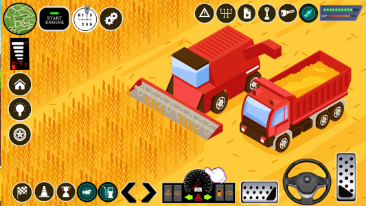 اسکرین شات 5 بازی Kids Farm Tractor Harvest Game