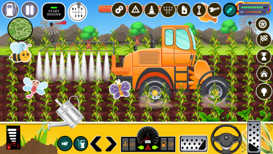 اسکرین شات 4 بازی Kids Farm Tractor Harvest Game