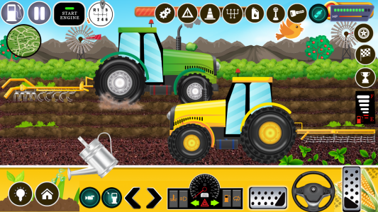 اسکرین شات 2 بازی Kids Farm Tractor Harvest Game
