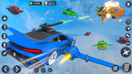 اسکرین شات 5 برنامه Flying Car Robot Game Car Game