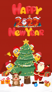 اسکرین شات 1 برنامه Christmas Sticker and GIF