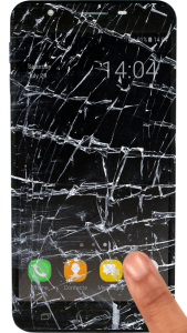 اسکرین شات 2 برنامه Broken screen prank
