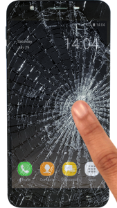 اسکرین شات 1 برنامه Broken screen prank