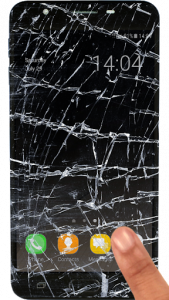 اسکرین شات 2 برنامه Broken screen prank