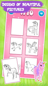 اسکرین شات 2 بازی Unicorn Kids Coloring Book