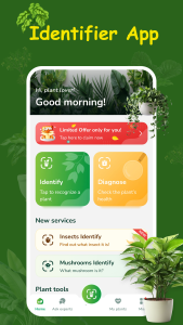 اسکرین شات 1 برنامه Plant Identifier & Plant Care