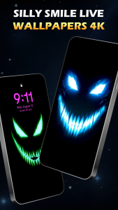 اسکرین شات 2 برنامه Silly Smiley Live Wallpaper