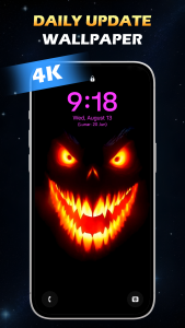 اسکرین شات 1 برنامه Silly Smiley Live Wallpaper
