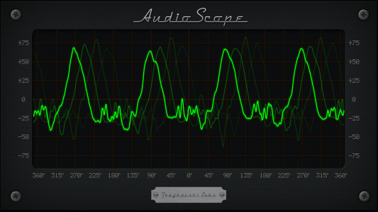 اسکرین شات 1 برنامه Audio Scope - Oscilloscope