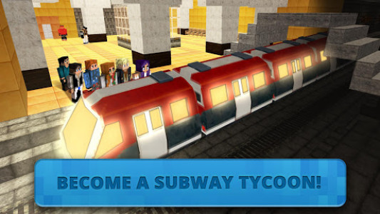 اسکرین شات 5 بازی Subway Craft: Build Big City & Ride Block Train 3D